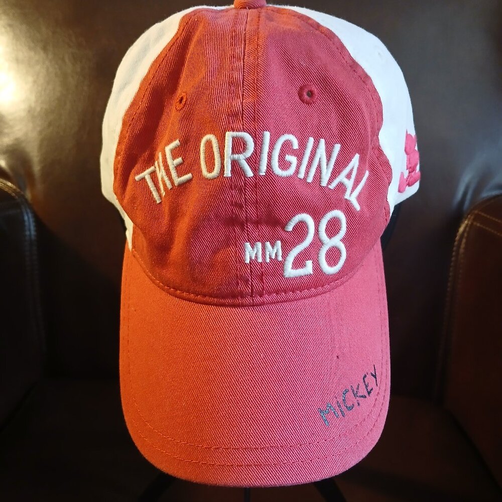 Disney X Junk Food "The Original MM 28" Mickey Mouse Women's Hat Pink EUC